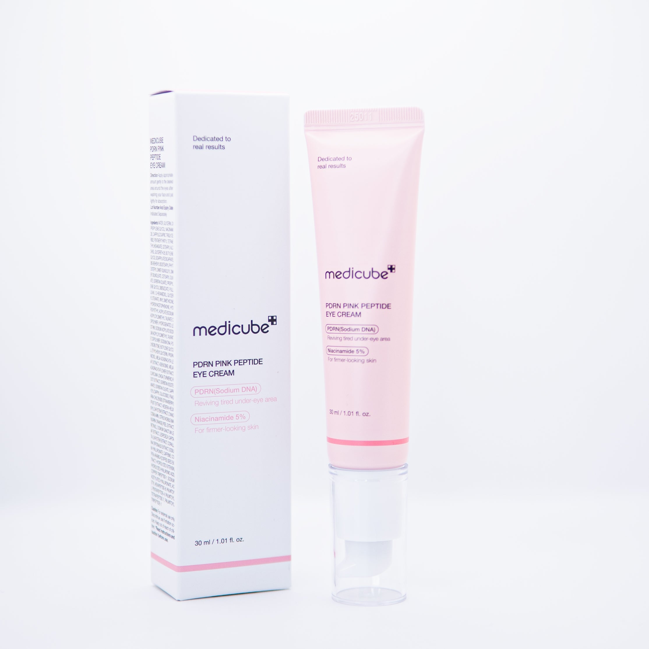 Medicube Salmon DNA PDRN Pink Peptide Eye Cream with Niacinamide and 99% Purity