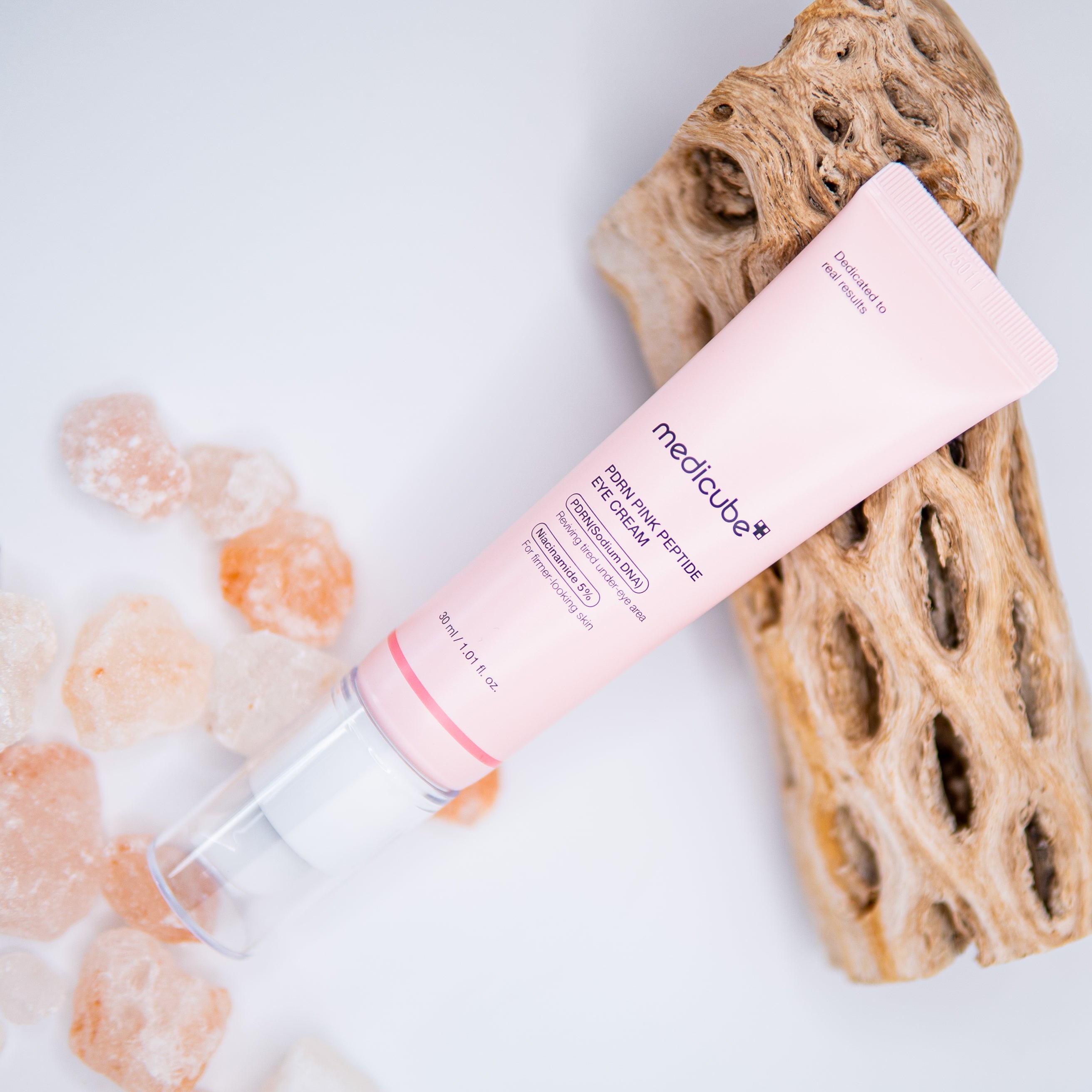 Medicube Salmon DNA PDRN Pink Peptide Eye Cream with Niacinamide and 99% Purity