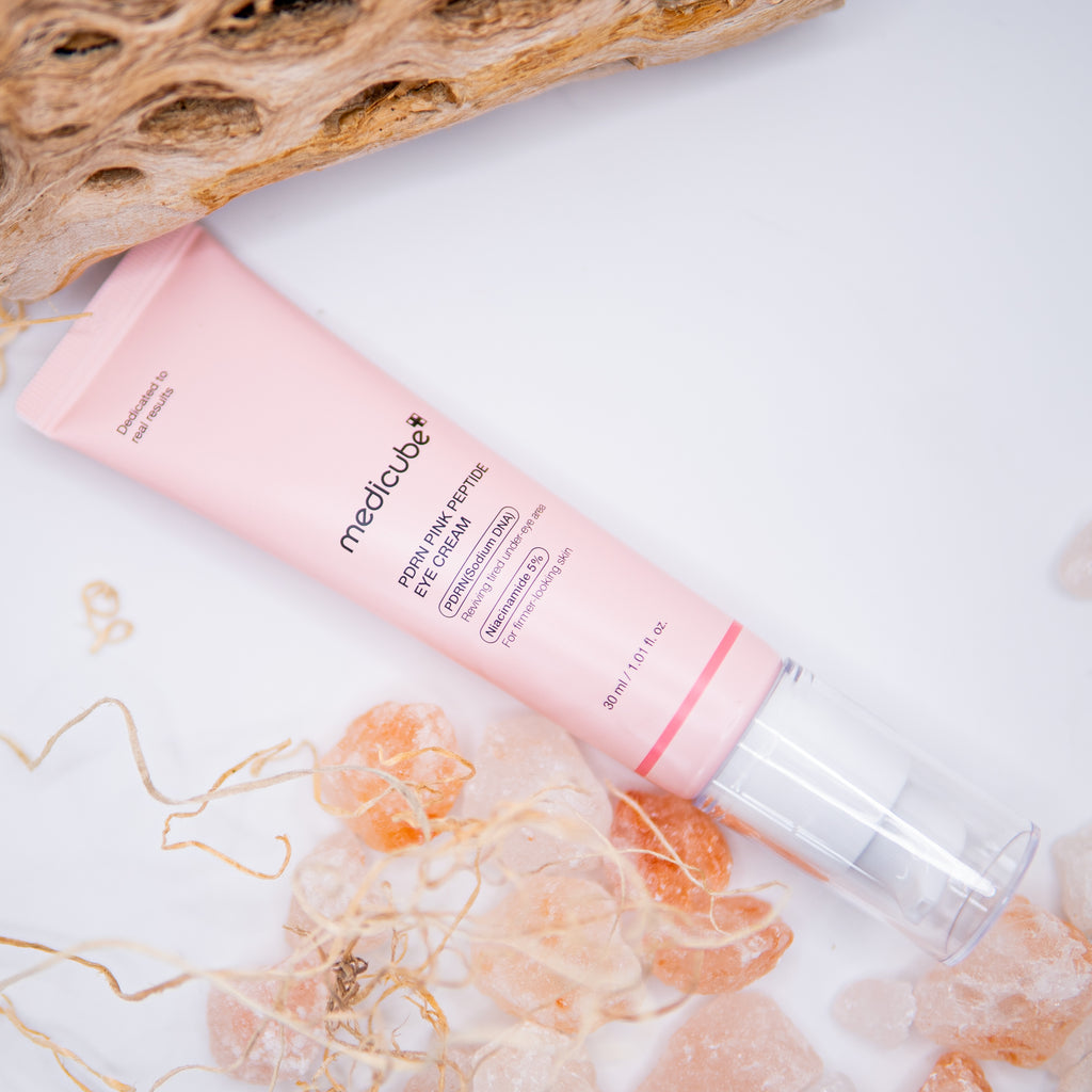 Medicube Salmon DNA PDRN Pink Peptide Eye Cream with Niacinamide and 99% Purity