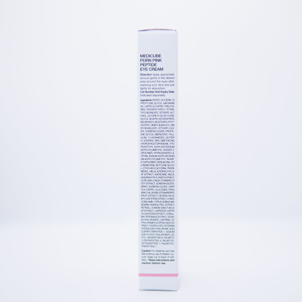 Medicube Salmon DNA PDRN Pink Peptide Eye Cream with Niacinamide and 99% Purity