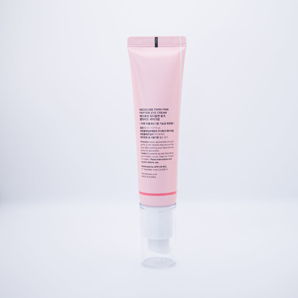 Medicube Salmon DNA PDRN Pink Peptide Eye Cream with Niacinamide and 99% Purity