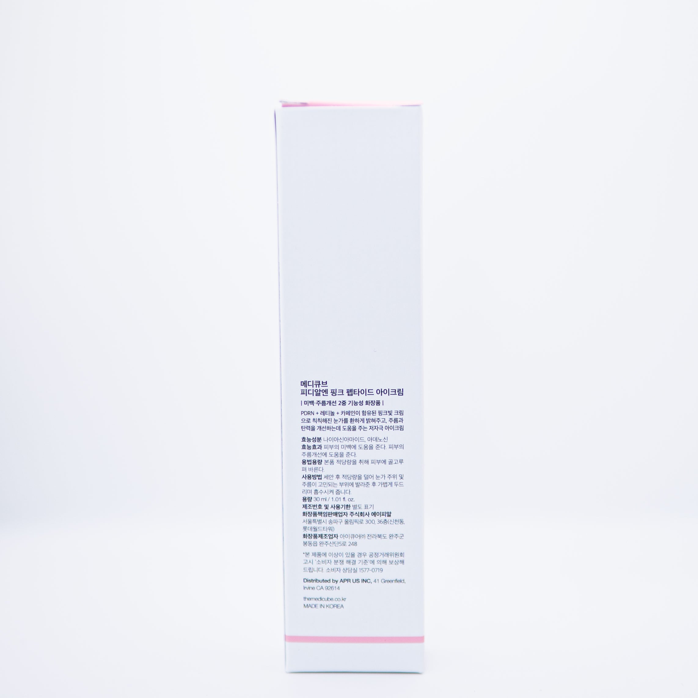 Medicube Salmon DNA PDRN Pink Peptide Eye Cream with Niacinamide and 99% Purity
